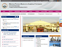 Tablet Screenshot of hnbgu.ac.in